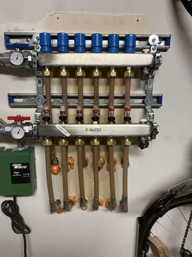 Plumber performing Leak Detection at a residential property in Whiskey Creek